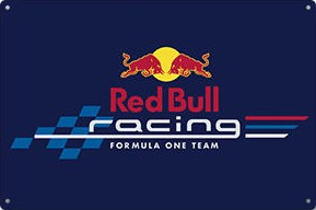 Metalen mancave reclamebord Red Bull Racing Flag 20x30 cm