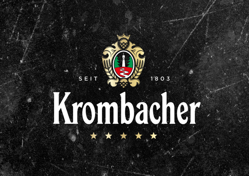 Metalen mancave reclamebord Krombacher 20x30 cm