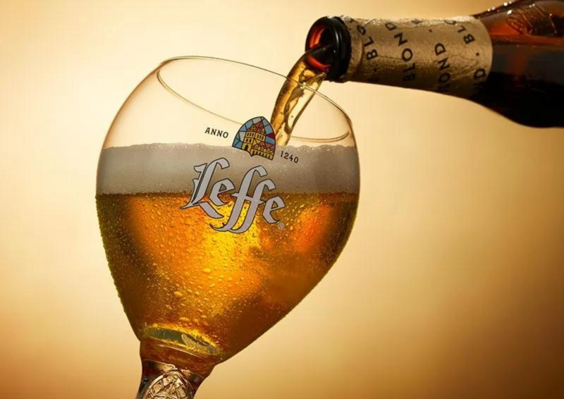 Metalen reclamebord Leffe Blond 20x30 cm