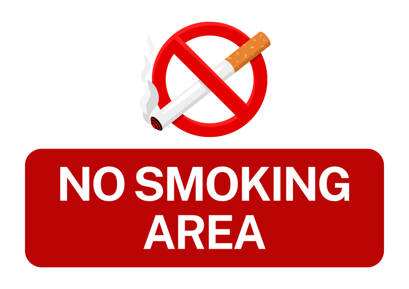 Metalen reclamebord No Smoking Area 20x30 cm