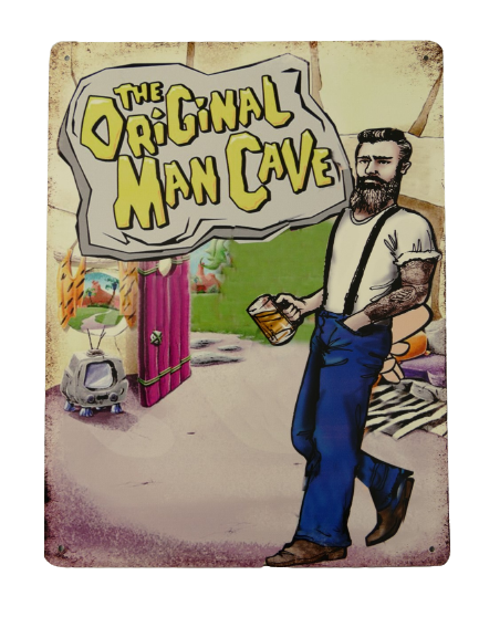 Metalen reclamebord Original Man Cave 33x25 cm