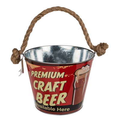 Mancave drankkoeler Premium Craft Beer met bieropener - allesvooruwmancave.nl