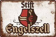 Metalen mancave reclamebord Stift Engelszell 20x30 cm