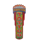 Tattoo wandbord met reliëfopdruk 60x22.5 cm - allesvooruwmancave.nl