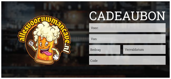 Allesvooruwmancave.nl Cadeaubon - €25